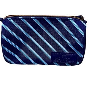 United Airlines Brooks Brothers Blue Stripe Amenity Pouch 2025 Preppy Travel Bag